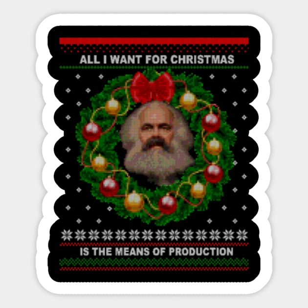 Karl marx ugly christmas sweater clearance